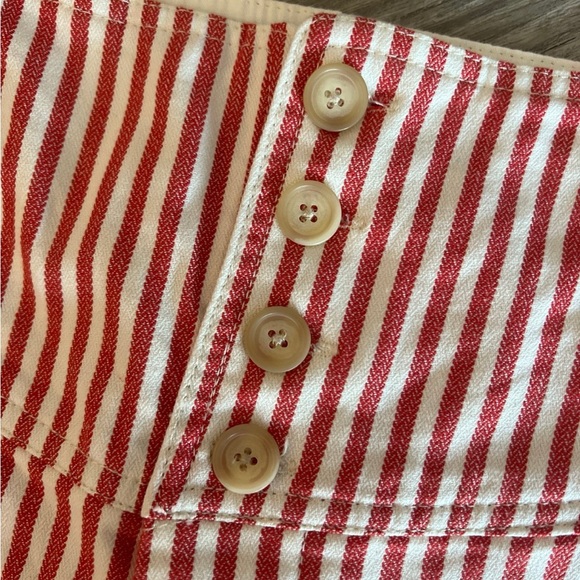 Free People Frankie Red/White Striped Pants NWT - Picture 6 of 7
